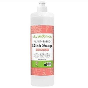 Sky Organics Grapefruit Dish Soap New